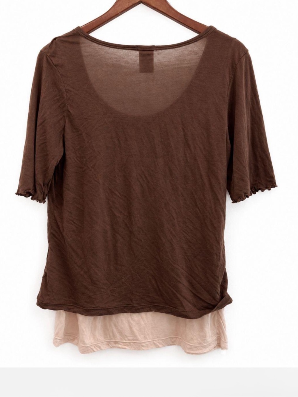 Vintage Y2K Old Navy Silk Top, Tee Shirt with Layered Cami/Camisole Size XL - Picture 3 of 5